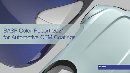 巴斯夫2021年汽車(chē)OEM涂料顏色報(bào)告(圖1) 巴斯夫2021年汽車(chē)OEM涂料顏色報(bào)告